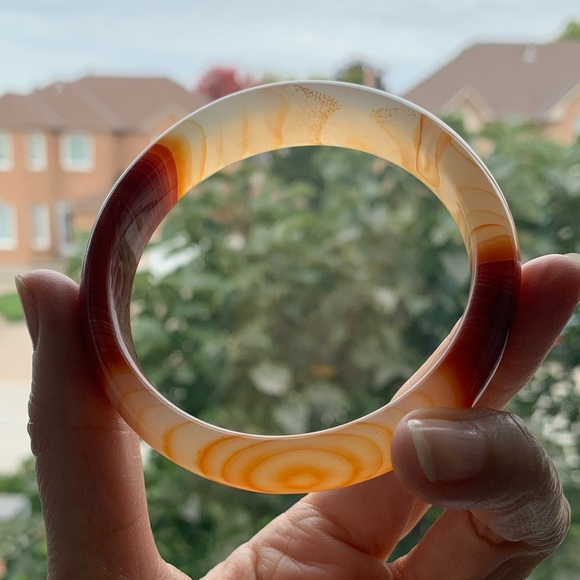Genuine Agate Bangle - Picture 3 of 5